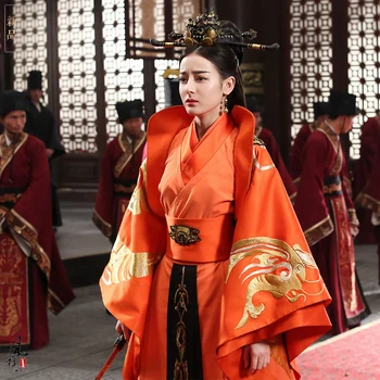 4 Modeli ReBa GongSun Li Rdeče Občutljivo Cesarica Hanfu iz Qin za TV Predvajanje Kralj je Ženska Legenda Princesa Li