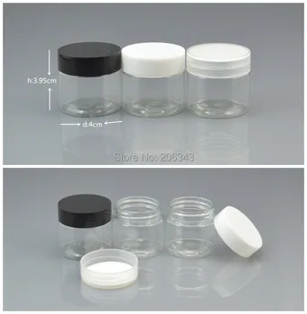 25 G pregleden PET krema steklenico,kozmetični posodo,krema jar,Kozmetični Kozarec s plastičnim pokrovom
