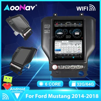 Android 9.0 GPS tesla slog Avto Multimedijski predvajalnik Za Ford Mustang 2015-2019 GPS Navigacija autoradio stereo Igralec, vodja enote