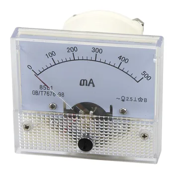 85L1-MA AC kazalec ampermeter tekoči meter 300mA 500mA 85L1 serije analogni AMP meter 64*56 mm velikost