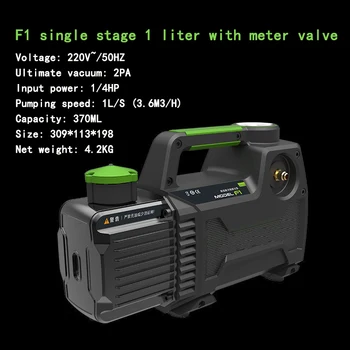F1 Vakuumske Črpalke, klimatske naprave, * nameščanja in Vzdrževanja Črpalka Zrak Prenosni Eksperimentalni Sesalni Filter 1 L/S Vakuum Črpalke