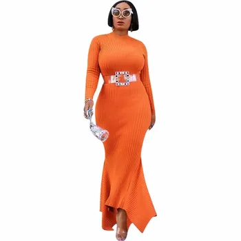 2020 Afriške Obleke Za Ženske Haljo Pletenje Afriške Dashiki Maxi Obleko Afriki Oblačila Z Dolgimi Rokavi Dolgo Obleko