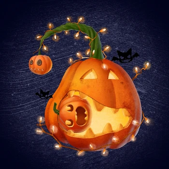 5D DIY Diamond Slikarstvo Halloween Celoten Krog Pumpkin Lantern Nosorogovo Diamond Vezenje Navzkrižno Šiv Mozaik Doma Dekor Darilo