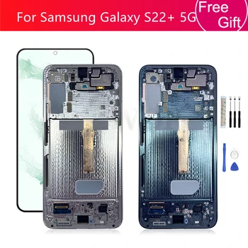 Za Samsung Galaxy S22 Plus 5 g LCD-Zaslon, Zaslon na Dotik, Računalnike Zbora Za SAMSUNG S22+ LCD S906 Z Okvirjem Zamenjava