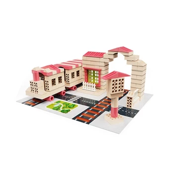 Plastični Gradbeni Bloki Nastavite Simulacija Gradnje Arhitekturni Model Igrača Darilo za Otroke 8+ Let Star Stroj za Večkratno uporabo