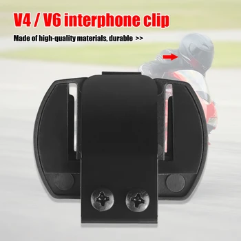 V4 V6 Posnetek Nosilec Primeren za motorno kolo Bluetooth Interfonski Mikrofon Zvočnik Slušalke In Čelada Interkom Posnetek