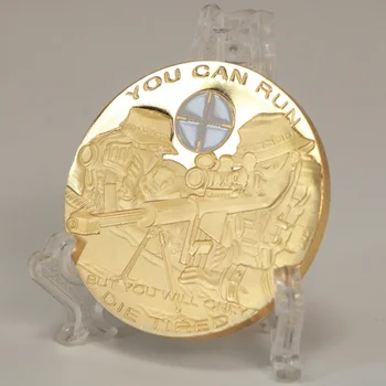U.S. Army Ostrostrelec Priložnostnih Kovancev pozlačeni Redkih Igrače Zbirate Zlate Kovance, Srečen Kovancev Izziv Kovanec
