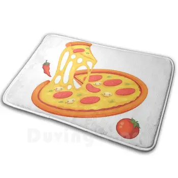 Pizza Fitnes Preproge Mat Preprogo Blazine Mehko Non - Slip Hrane Smešno Srčkan Tumblr Kul Glasba Foodie Meme Pizza Ponudbo Pun Rap