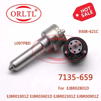 ORLTL Ventil 9308-621C Vbrizgalne Šobe L097PBD Remont Popravilo Kit 7135-659 Inyector Deli 28239294 za EJBR02801D 33800-4X500
