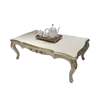 Evropski stil čaj tabela dnevna soba čaj tabela majhen družinski čaj miza iz masivnega lesa izrezljane tabela neoklasični dekoracijo