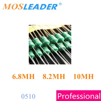 Mosleader 1000PCS 1W 0510 6.8 MH 6800UH 8.2 MH 8200UH 10MH 10000UH AL0510 Barvni obroč induktorji Visoke kakovosti