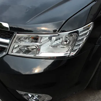 WELKINRY avto auto kritje Za Fiat Freemont Dodge JC Potovanje 2013 2014 2015 2016 ABS chrome spredaj glavo svetilka luč trim