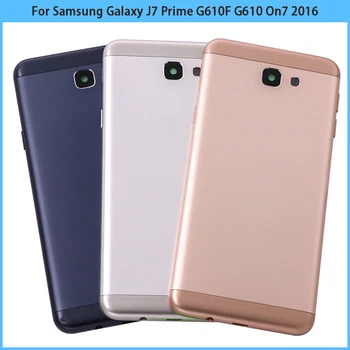 10PCS Za Samsung Galaxy J5 Prime J7 Prime ON5 ON7 2016 G570 G610F G610 Baterije Hrbtni Pokrovček Zadnja Vrata Šasije Stanovanj Primeru Replac