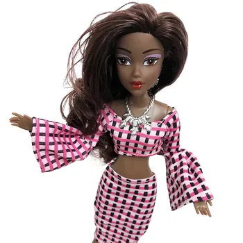 HIINST 2019 NOVE Lutke Otroka Za Dekleta Baby Premično Skupne Afriške Lutka Igrača, Črno Lutka Najboljše Darilo Igrača Vroče prodaje baby lutke za otroke