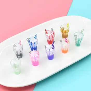 Kompakten 10Pcs Smešno Majhne Lutke Miniaturni Hrane Pribor iz Plastičnih Simulacije Sladoled Svetlo Barvo za Mikro Krajine