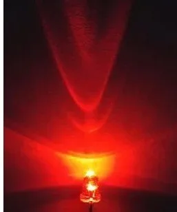 100 KOZARCEV/VELIKO 3MM prozorno lupine rdeče super svetla LED-light-emitting diode