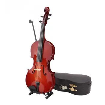Yiwa Violino Model Noneature Klasično Violino Replika Dekoracijo Zaslon Brez Glasbeni Instrument Okraski s Stojalom Primeru