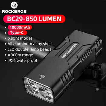 ROCKBROS Kolo Svetlobe, Velika Zmogljivost 850 Lumnov Smerniki Nepremočljiva USB Polnilna Svetilka Svetlost MTB Kolesarske Opreme