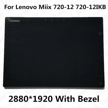 Original 12 PALČNI LCD-ZASLON Lenovo Ideapad Miix 720-12 Miix 720-12IKB LCD-Zaslon na Dotik Montaža z Okvirjem 2880X1920