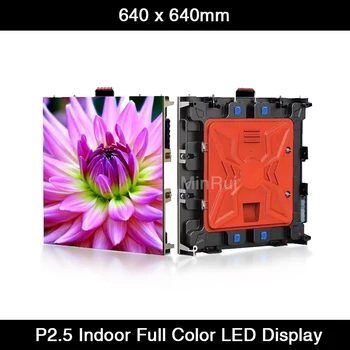 12pcs/veliko P2.5 Zaprtih Najem LED Zaslona 640 x 640mm 1/32 Scan Video Stene