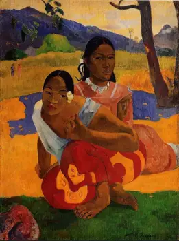 Visoko kakovostno Olje slikarsko Platno Reprodukcije, Ko ste ženi (1892) Paul Gauguin ročno poslikane