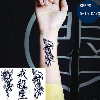 Sok Nepremočljiva Začasni Tattoo Nalepke Kitajske Besede Zmaj Ginekologijo Flash Ponaredek Tatto Nov Slog 7-15 Dni za Moške, Ženske