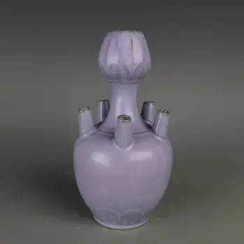 Starinsko SongDynasty porcelana Violet glaze pet steklenic,Ru Klin,Ročno poslikano obrti,Zbirka&Okras,Brezplačna dostava