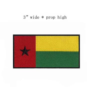 Gvineji-Bissau Vezenje Zastavo Obliži Logotipi 3
