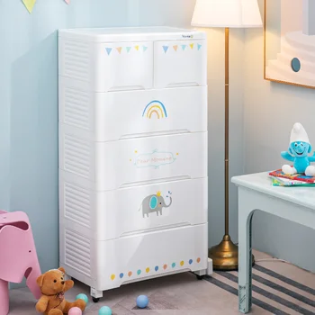 otrok shranjevanje kabinet predal škatla za shranjevanje otroška oblačila organiziranje plastični dojenček škatla za shranjevanje