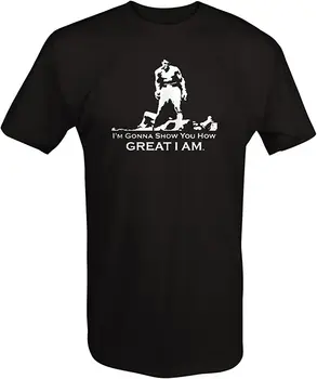 Bom Pokazal, Kako Super sem. Muhammad Ali Boks Navijači T Shirt Nove 100% Bombaža, Kratek Rokav, O-Vratu T-shirt Mens Priložnostne Vrh