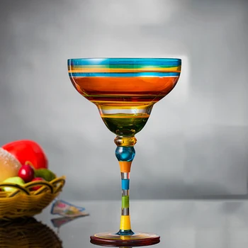 Kelih Vino Steklo Pokal Očala Barva Margarita Bar Drinkware Šampanjec Ročno Poslikane бокал для вбокалы для вина для шампанского