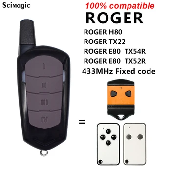 ROGER 433.92 mhz Daljinski upravljalnik za Roger E80 TX54R X52R H80 TX22 Garažna Vrata Odpirač Omejeno Kodo