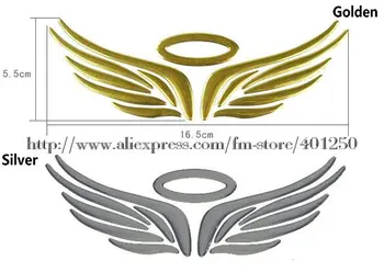 Pospeševanje prodaje 10 Kos/veliko 3D ANGEL KRILO EMBLEM značko Avto Nalepke Avto Styling