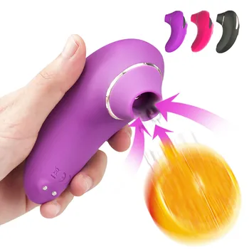 9 Načini Sesanju Vibrator za Klitoris Bedak Nastavek Sesanju Klitoris Vagine Stimulator Oralni Seks Lizanje Sex Igrače za Ženske Masturbacija