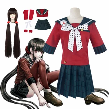 2021 Nov Anime Harukawa Maki Danganronpa V3 Ubijanje Harmonijo Cosplay Kostum Ženska Obleke, Šolskih Uniform Dolgo Lasuljo