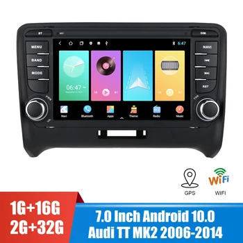 Bluetooth WiFi Android 10.0 2 Din 7 Palčni HD Zaslon na Dotik, Avto Radio, GPS, FM Sprejemnik za Audi TT Ogledalo Povezavo MP5 Predvajalnik Videa