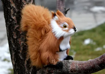 polnjene živali 17x18x8 cm rjave veverica igrača posnemanje lutka k0081