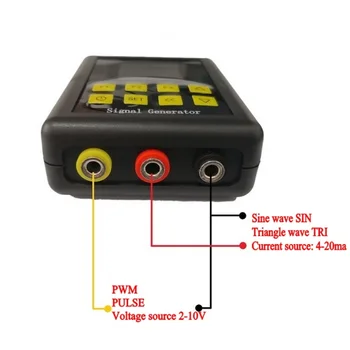 Nastavljiv PWM Impulz sinusni signal Toka Napetosti Analogni Simulator 2-10V 4-20 ma Signal Generator Virov vgrajeno baterijo