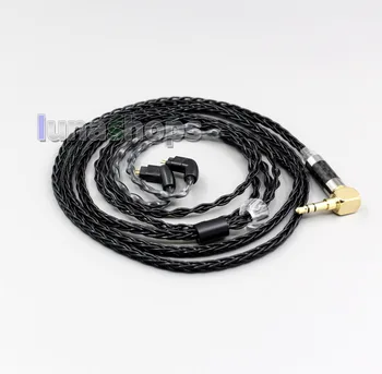 LN006357 XLR Uravnoteženo 3,5 mm 2,5 mm 8 Jeder Silver Plated Slušalke Kabel Za L Pin BA po Meri Westone W4r UM3X UM3RC JH13 JH16