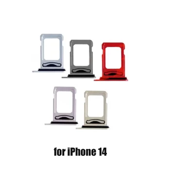 Nov Original Za iPhone 14 14pro 14proMax pro max Dvojni Pladenj za Kartico SIM v Režo Z Vodotesno Gume Obroč Nadomestni Deli