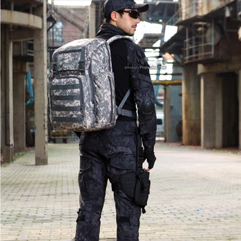 Evropa POP Moške torbe Zmogljivosti 40 L multi-funkcijo taktično nahrbtnik prostem plezanju paket laptop torba Čevlji skladišče nahrbtnik