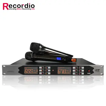 GAW-BR830 Recordio Profesionalni brezžični mikrofonski Sistem z dvema handhelds Dinamični Mikrofon