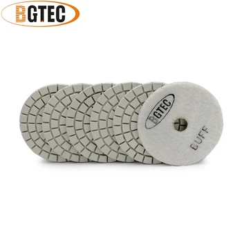 BGTEC 4 inch 6pcs #BUFF Strokovno diamond prilagodljiv poliranje 100mm brušenje disk disk za granit, marmor, keramične