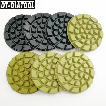 DT-DIATOOL 7pcs Smolo Obveznic Diamond Betona Brušenje Poliranje Disk strokovne kakovosti Zgosti Obnovi Talne Blazine 4
