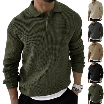Evropski in Ameriški turtleneck pulover moda za moške mestnih slim dolgo sleeved plesti pulover 2022 jeseni nova oblačila za moške