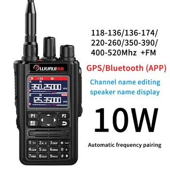 8600uv walkie talkie, walkie ham Two-way radio, GPS, Bluetooth Walkie-talkies staion za lov 50 km poklicno Wireless set