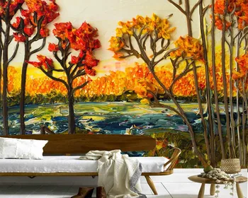 De Papel parede oljna slika, Mangrove reke 3d pokrajino ozadje,dnevni prostor kavč, tv stenske kuhinjske stenske papirjev doma dekor zidana