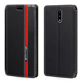 Za Nokia 2.3 Primeru Moda Multicolor Magnetno Zapiranje Usnja Flip Case pokrijemo s Kartico sim 6,2 cm