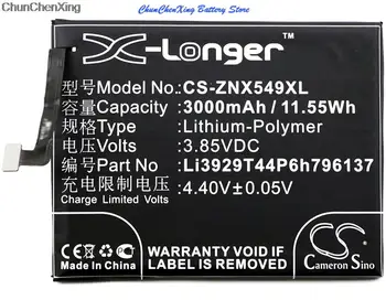 Cameron Kitajsko Baterije Li3929T44P6h796137 za ZTE Nubia Z11 Mini S,NX549J, Z11 Mini-E Dual SIM,Z11 Mini-E Dual SIM TD-LTE