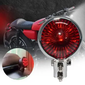 LED Rep Svetlobe, motorno kolo, Retro Majhne Okrogle Visoko Signal, Svetlost Luči Zadnje Zavore Rep